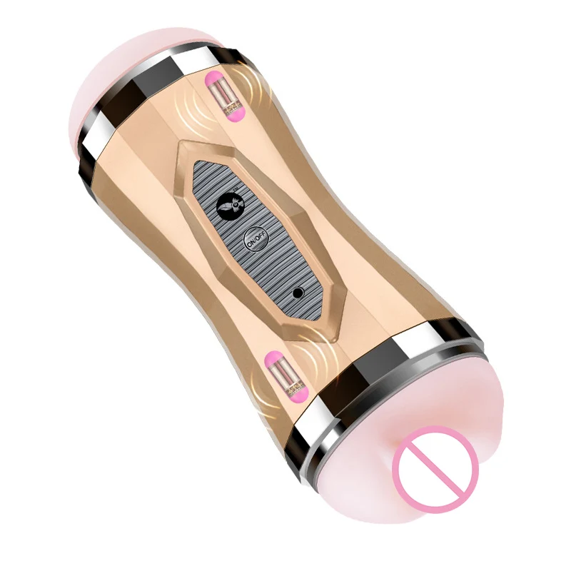 Двойное отверстие киска мужской мастурбатор мягкий ТПЭ оральный вагинальный