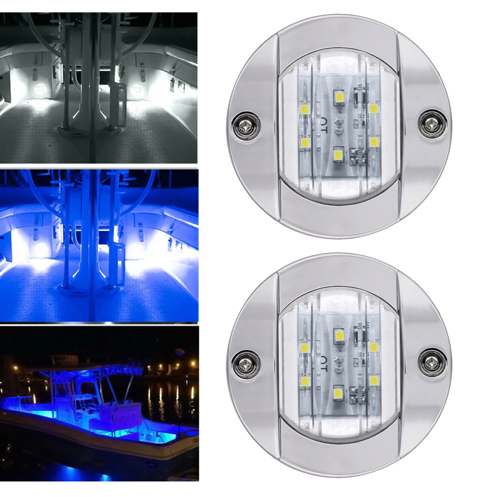 

DC 12V Marine Boat Transom LED Stern Light Round LED Tail Lamp Yacht Accessory