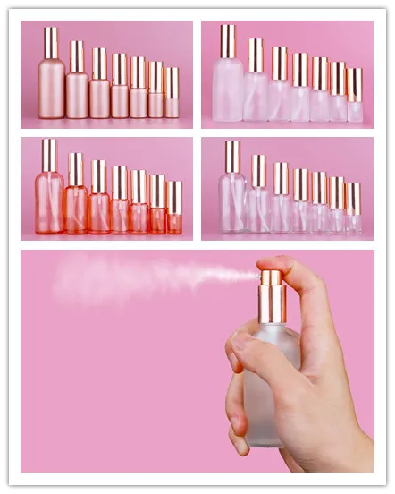 Пустая глиноземная бутылка-распылитель для эфирных масел 100 шт. стеклянная