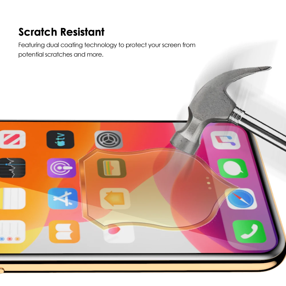 10 шт. полное покрытие из закаленного стекла для iPhone 11 Pro MAX защита экрана 9H