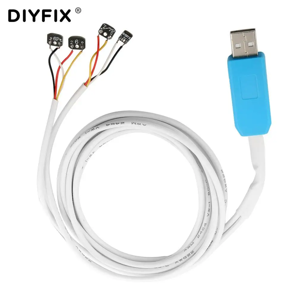 DIYFIX USB вход питания Тестовый Кабель тока для iPhone X/8/8P/7/7Plus /6/6S/6S Plus телефон