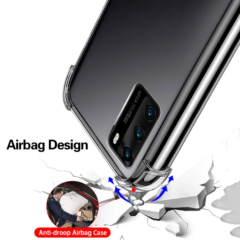 Чехол для телефона из ТПУ с воздушной подушкой Huawei P40 P30 P20 Mate 30 20 Pro Plus Lite E