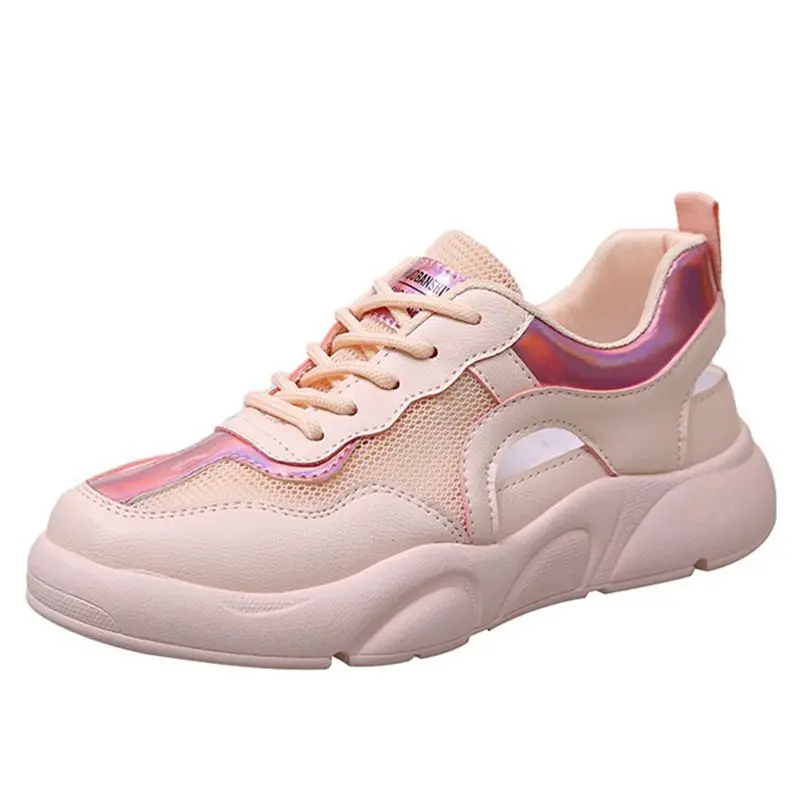 

2021 New Summer Women's Vulcanize Shoes 40 Breathable Mesh Women's Sneakers Fashion Soft Outdoor Shopping Women's Shoes