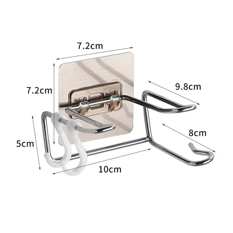 

Wall Mounted Hair Dryer Storage Organizer Rack Holder Hanger Using in Bathroom Salon Stylist Tool Drier Hair dryer rack