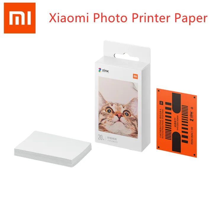 

Оригинальный Карманный принтер Xiaomi ZINK, бумажные самоклеящиеся листы для фотопечати для Xiaomi, 3-дюймовый карманный мини-фотопринтер