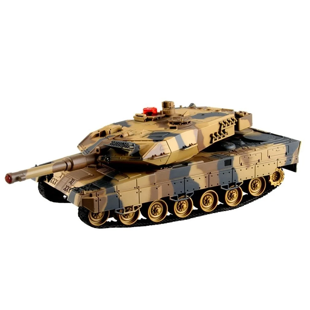 1/24 масштаб немецкий Леопардовый боевой танк A6 инфракрасный RC со звуком и огнями