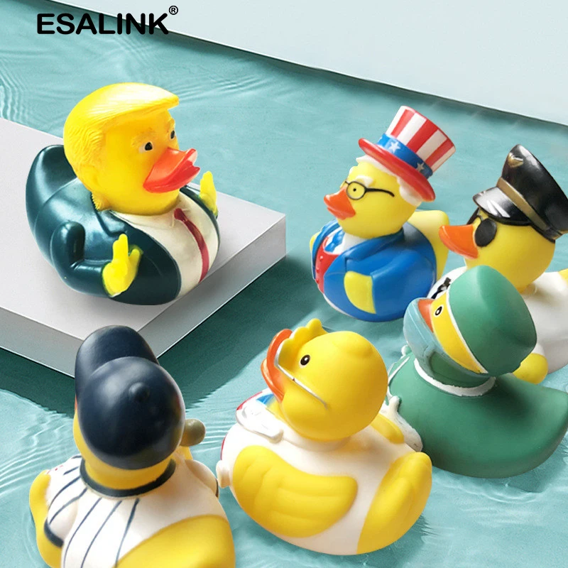 ESALINK 10 см детские купальные игрушки президент США Трамп Веселые резиновые