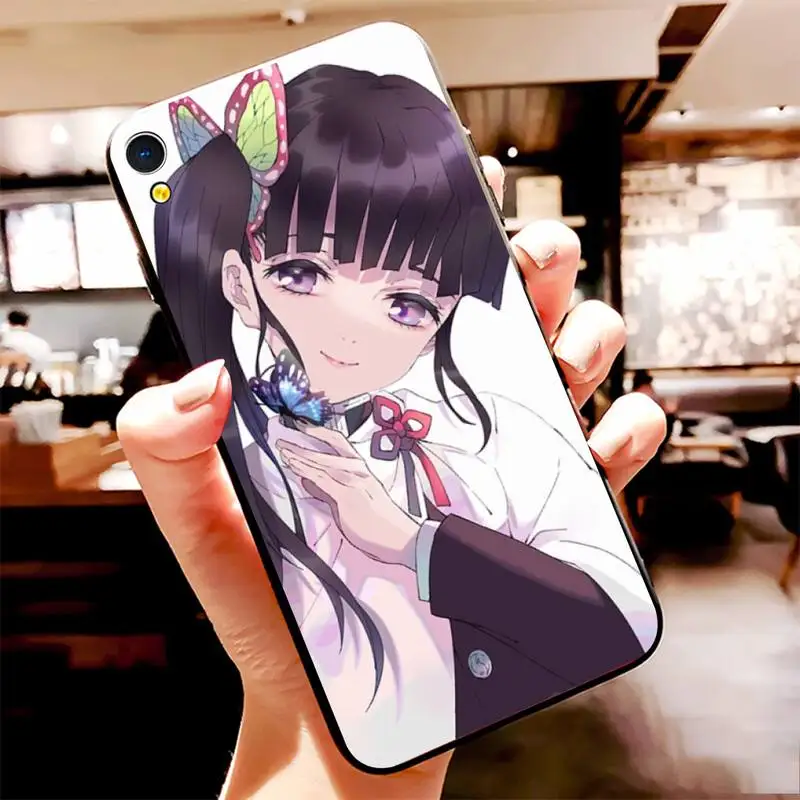 

HPCHCJHM Tsuyuri Kimetsu no yaiba DIY Painted Bling Phone Case For Vivo Y91c Y17 Y51 Y67 Y55 Y93 Y81S Y19 Y7S Case