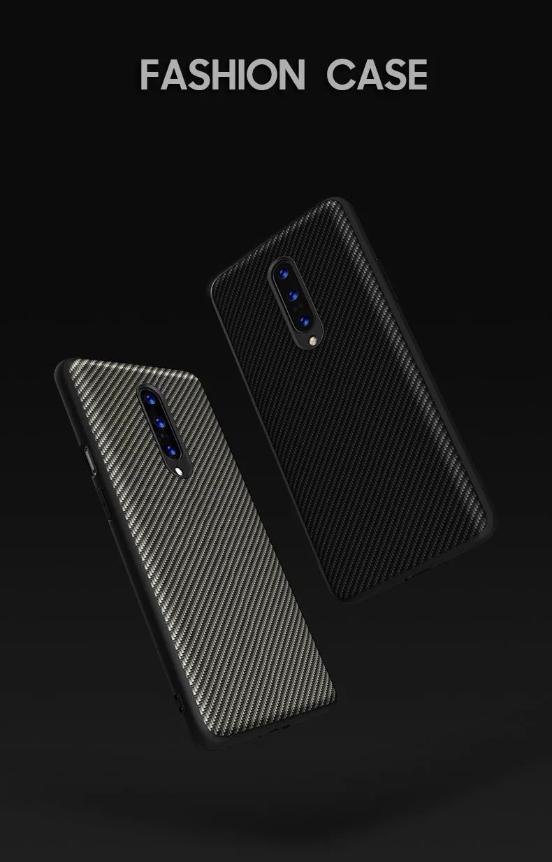 Для Oneplus 7 Pro Чехол из углеродного волокна, Кожаный противоударный чехол, силиконовый мягкий чехол с краями, чехол r для Oneplus 7 Pro 6T 6 5T 5 Cover