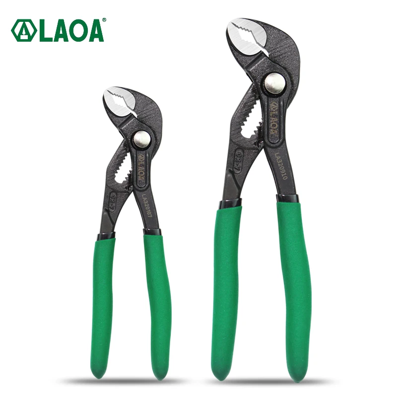 

LAOA 7" 10" Water Pump Pliers Straight Jaw Groove Quick-release Plumbing spanner Universal Wrench Adjustable Joint Plier Set