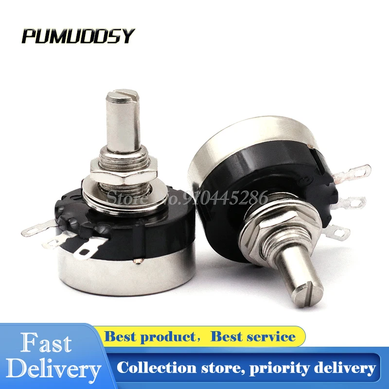 

2PCS RV24YN 104 100KR Single Coil Carbon Film Potentiometer RV24YN20S RV24YN20S-B104 100K ohm Potentiometer