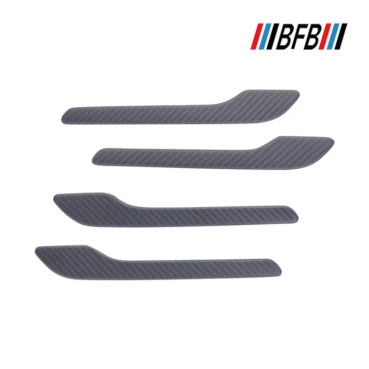Наклейки на внешние ручки Tesla MODEL3 матовые патчи из углеродного волокна для