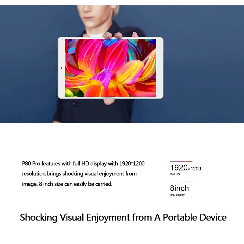 Teclast P80 Pro планшет Android сенсорный экран 8 дюймов 1280*800 3 ГБ ОЗУ 16 Гб ПЗУ двойной WiFi Android 7,0 MTK8163 четырехъядерный планшет gps