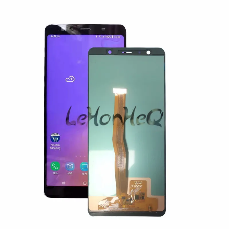 Супер AMOLED/OLED/TFT lcd для samsung Galaxy A7 A750 SM-A750F A750F дисплей с сенсорным экраном в сборе Запасная часть