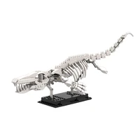 moc mosasaur fossil building blocks set skeleton model monster bone bricks dinosaur behemoth idea toy for children birthday gift