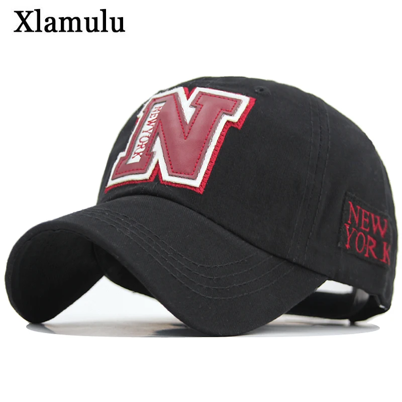 Бейсболка с надписью N Повседневная для мужчин и женщин кепка бейсбола |