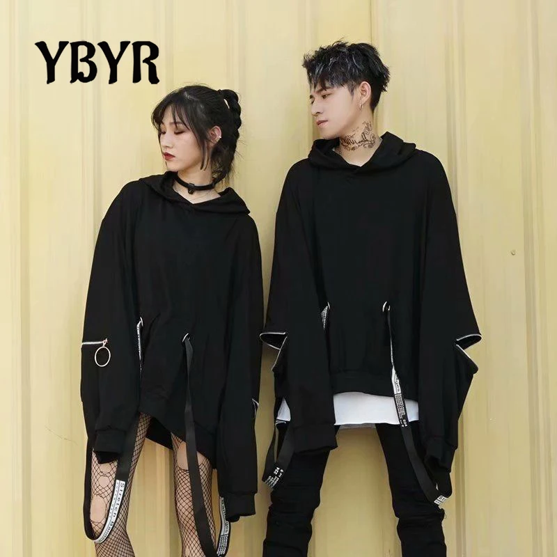 

Oversize Loose Hoodies Sweatshirt Hiphop Popular Japan Long-Sleeved Pullover Men and Women Couple's Rock Large Size Autumn Tops