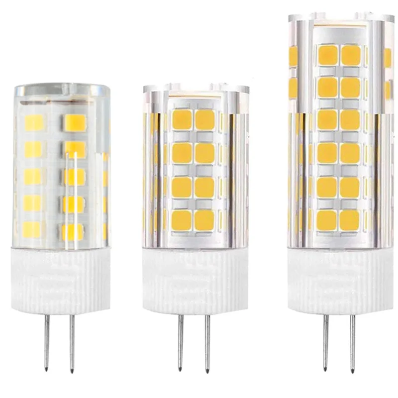 

G4 straight pin corn Lamp 220V SMD2835 3W 5W 7W 9W Ceramic Led Bulb Replace 30W 40W 60W 80 Halogen Light For Chandelier