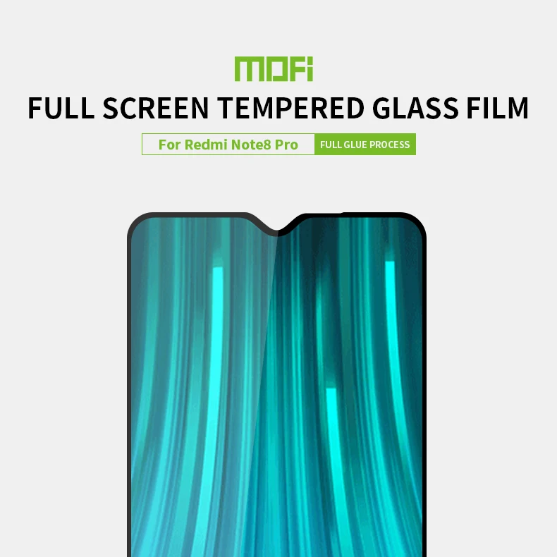 Для Xiaomi Redmi Note 8 Pro стекло закаленное MOFi для Redmi Note 8 Pro Защитная пленка для полного покрытия закаленное стекло