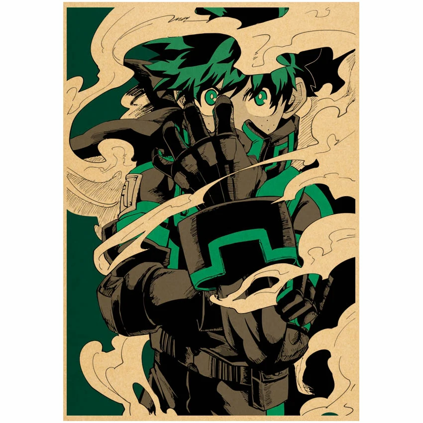 Постеры из японского аниме Моя геройская Академия милые Мультяшные настенные