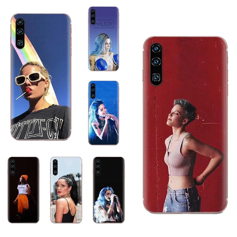 Мягкий чехол для телефона Halsey с фотографией плохой девочки Samsung Galaxy Note 5 8 9 S3 S4 S5 S6 S7