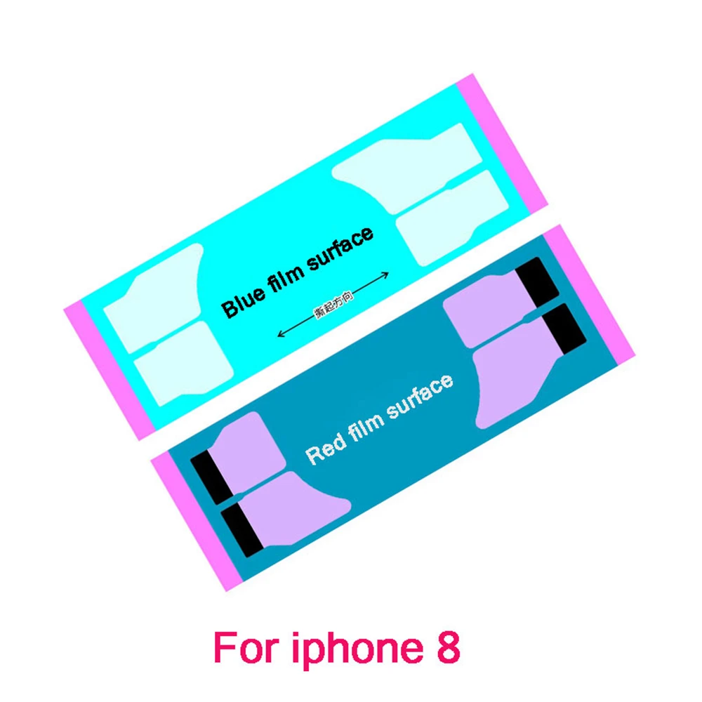 2 шт. оригинальный стикер на Батарейный отсек полоски для iPhone 11 Pro Max XS XR X 7 плюс 8P 6s