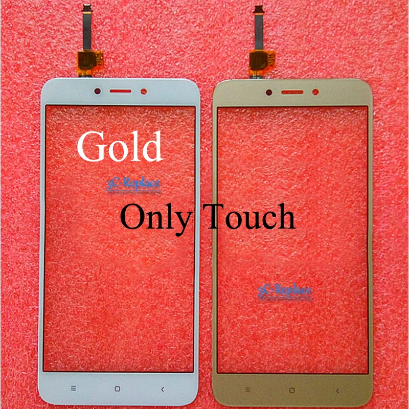 Gold Only Touch Для Xiaomi Redmi 4X Pro Prime lcd дисплей кодирующий преобразователь сенсорного экрана в сборе/с рамкой для Xiaomi Redmi 4X MAE136 MAG138 Global - Цвет: Gold Only Touch