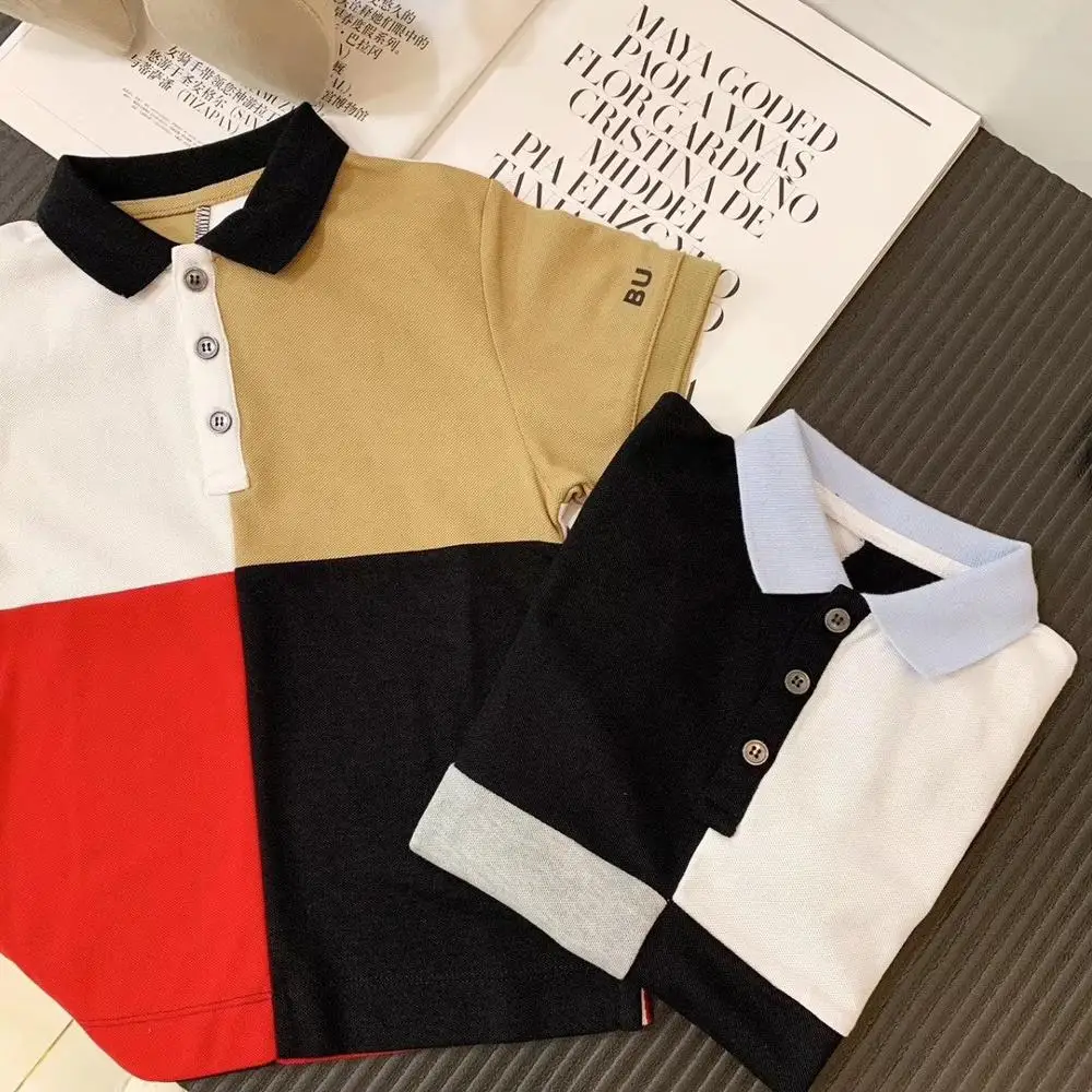 Новинка 2020 Детская футболка для мальчиков детская Лоскутная одежда девочек