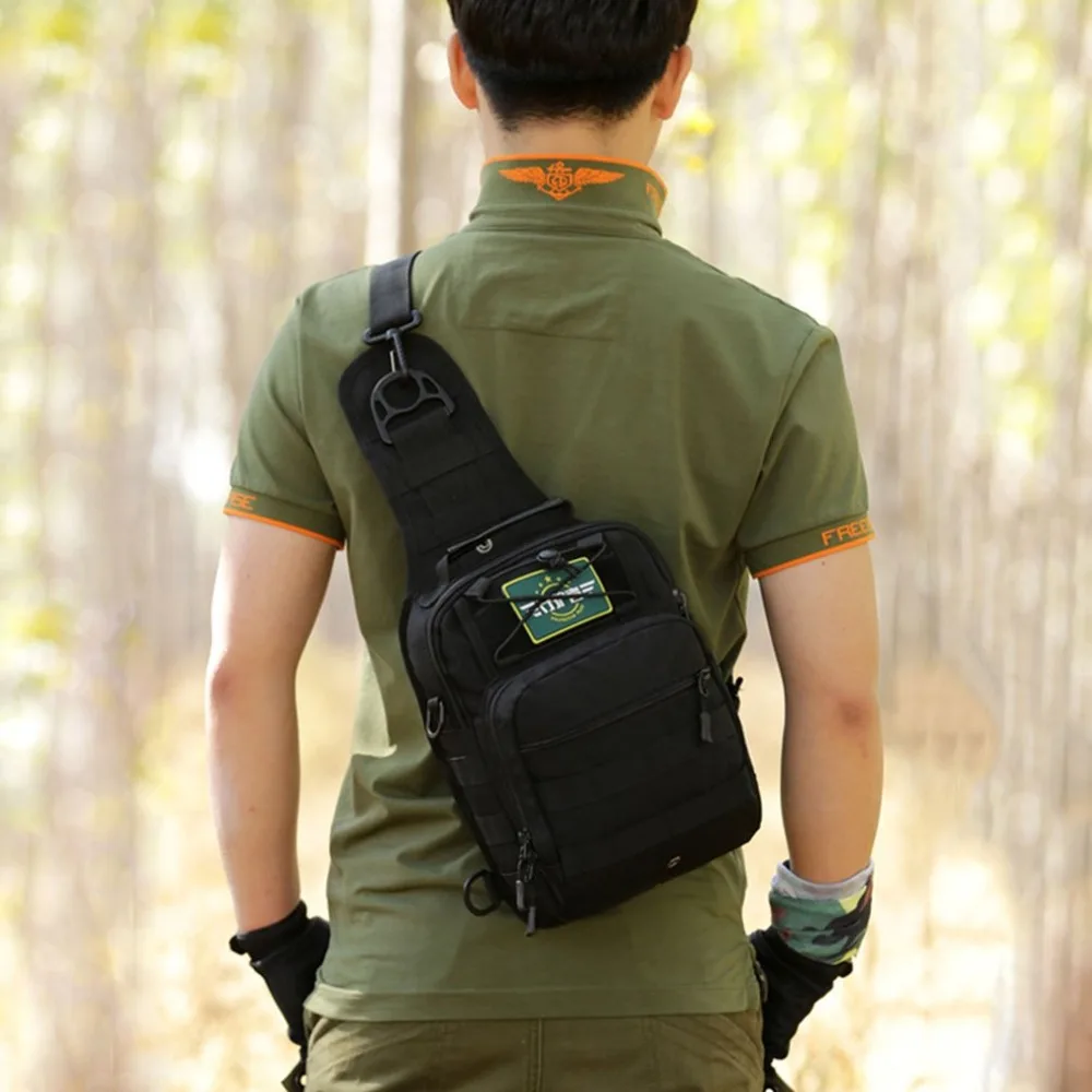 Protector Plus Multifunction Chest Bag Waterproof Cross Body Cycling Backpack Handbag Nylon Travel for Camping Hiking | Спорт и