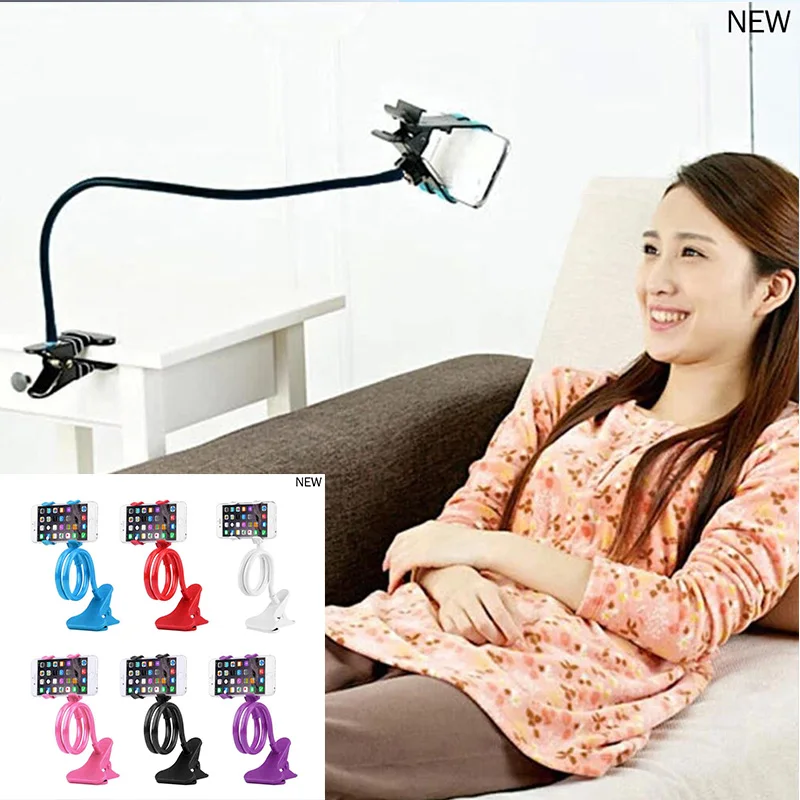 

Mobile Lazy Bracket Two Clamp Flexible Phone Stand Holder for Cellphone Support