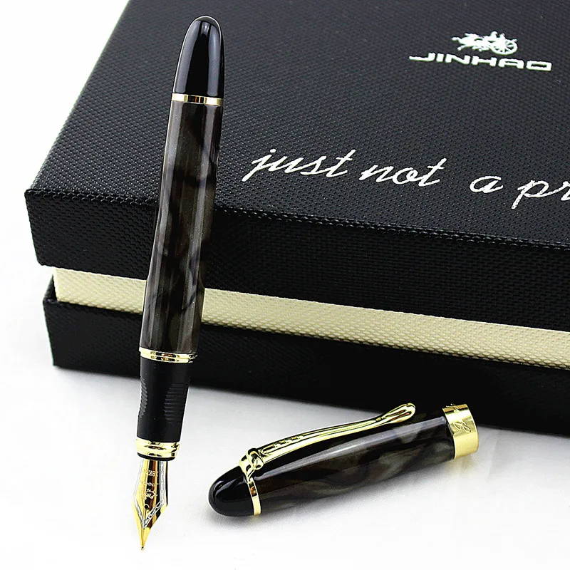 Высокое качество Iraurita перьевая ручка Роскошный Jinhao 450 полностью металлические золотые ручки с зажимом канцелярские принадлежности для офиса и школы