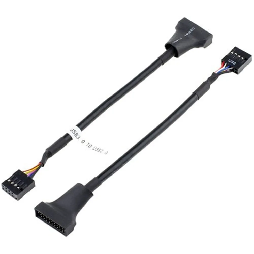 19/20 Pin USB 2 0 к 3 мама 9 папа материнская плата адаптер Шнур Z09 Прямая