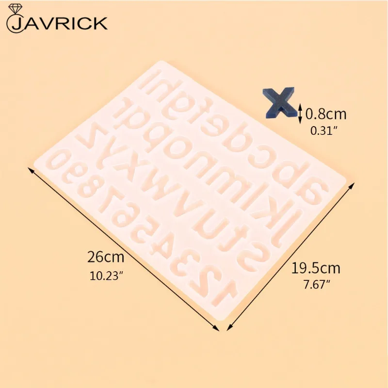 

Crystal Epoxy Resin Mold Alphabet Letter Number Pendant Casting Silicone Mould DIY Crafts Jewelry Key Chain Making Tools