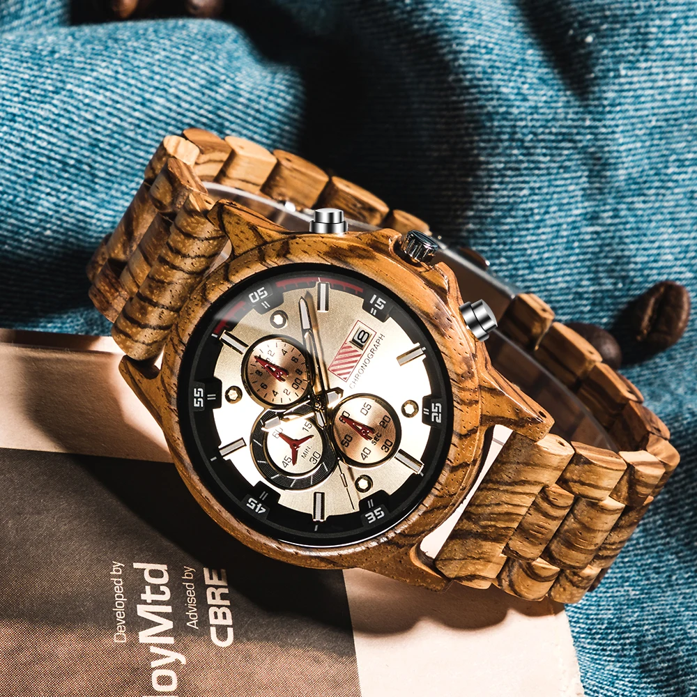 

TO MY SON ENGRAVED WOODEN WOOD WATCH I LOVE YOU