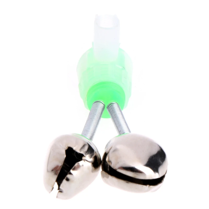 Удочка Полюс зажим сигнализации колокольчик двойное кольцо укуса приманки