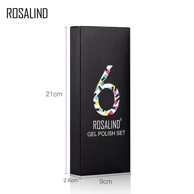 ROSALIND Set Nail Polish Gel Air Dry Crackle Varnishes All For Manicure Soak Off Semi Permanent Art Need Base Top Coat | Красота и
