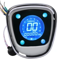universal motorcycle odometer lcd digital speedometer tachometer gauges with night light fit for c70