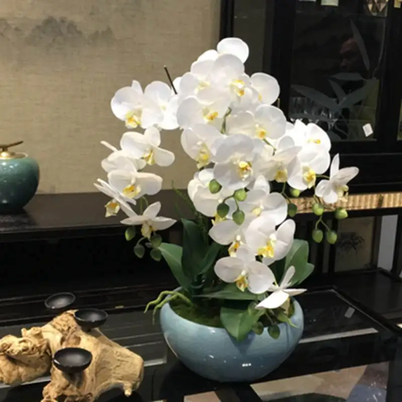 Цветок Шелковый Искусственный 1 шт. бабочка-Орхидея 11 видов | Дом и сад