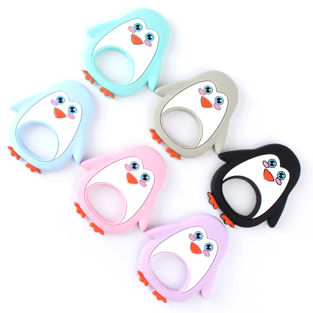 Keep&Grow 1 шт. Пингвин из силикона детский прорезыватель мультяшное животное