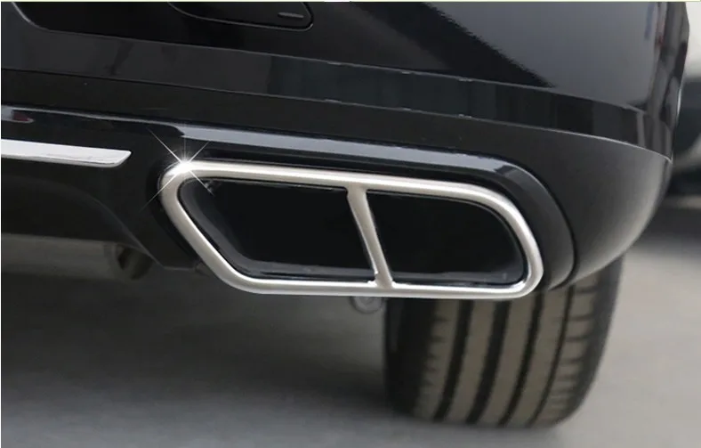 Задний глушитель для Volvo XC60 2018 2019 двойной выхлопной газов аксессуары из