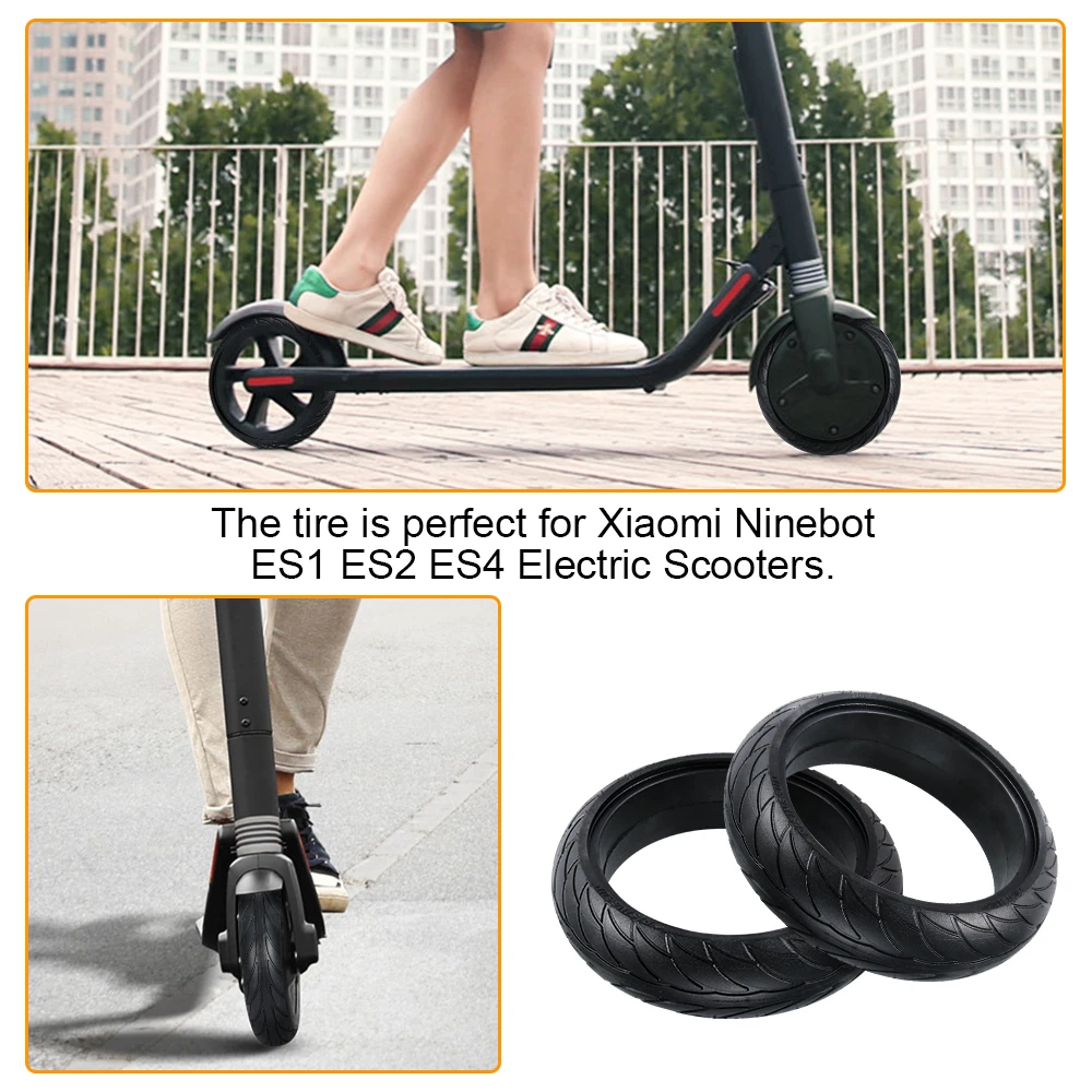 

Electric Scooter Tire High-Grade Durable Antiskid Front Rear Tire Wheel Replacement 8 Inch for Xiaomi M365 Electric Scooter