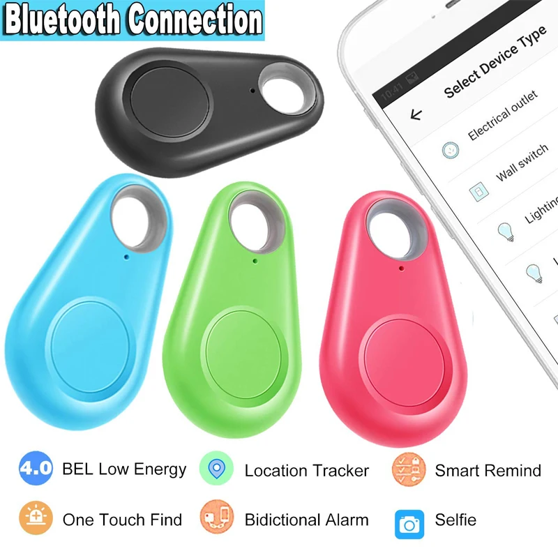Умный GPS трекер поисковый локатор беспроводной, защита от потери Bluetooth Tracer для питомца собаки кошки ключи бумажник дети Портативный будильник трекеры
