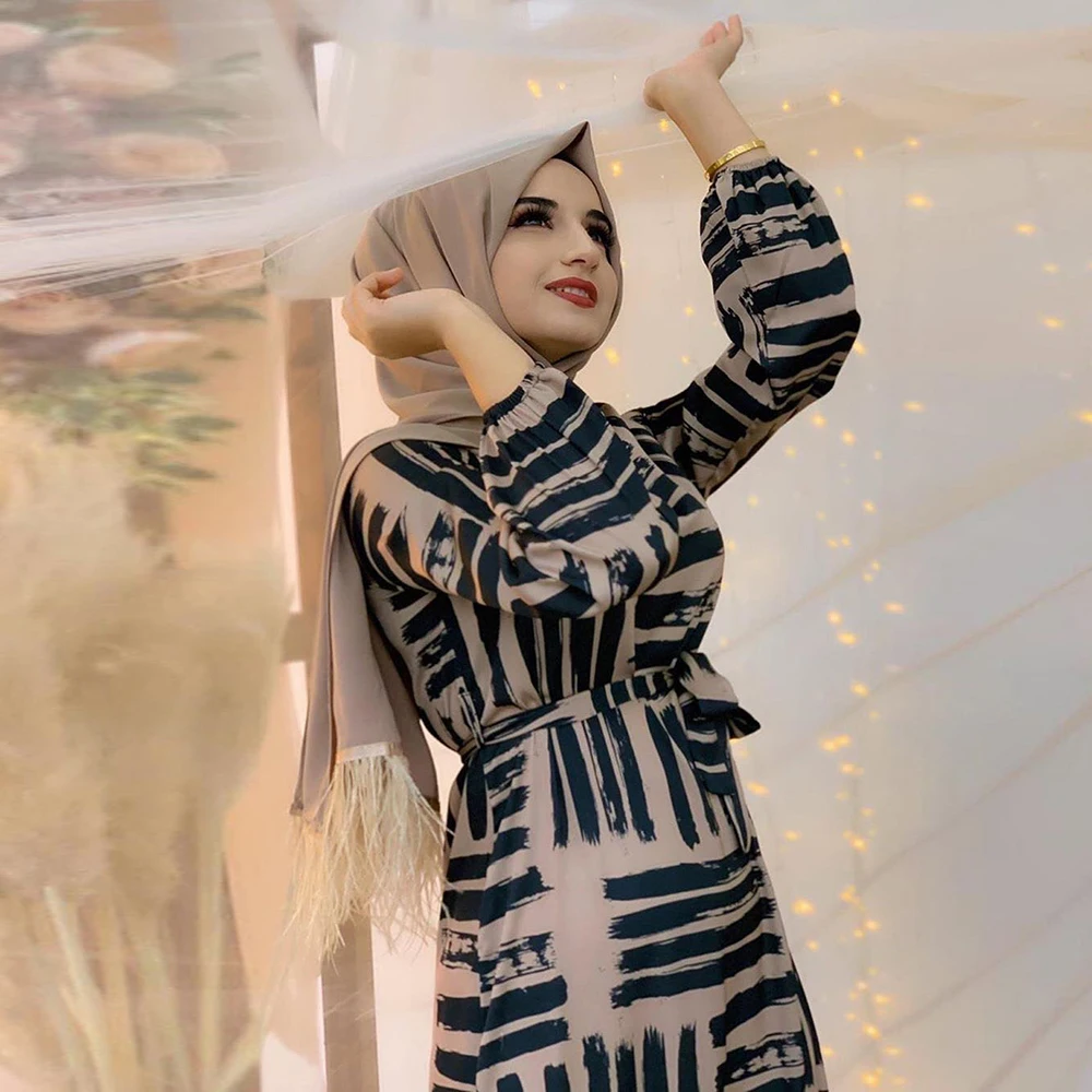 Eid Mubarek мусульманская Мода Дубай абайя Турция хиджаб летнее платье кафтан мусульманская одежда для женщин женское платье Ete Vestidos