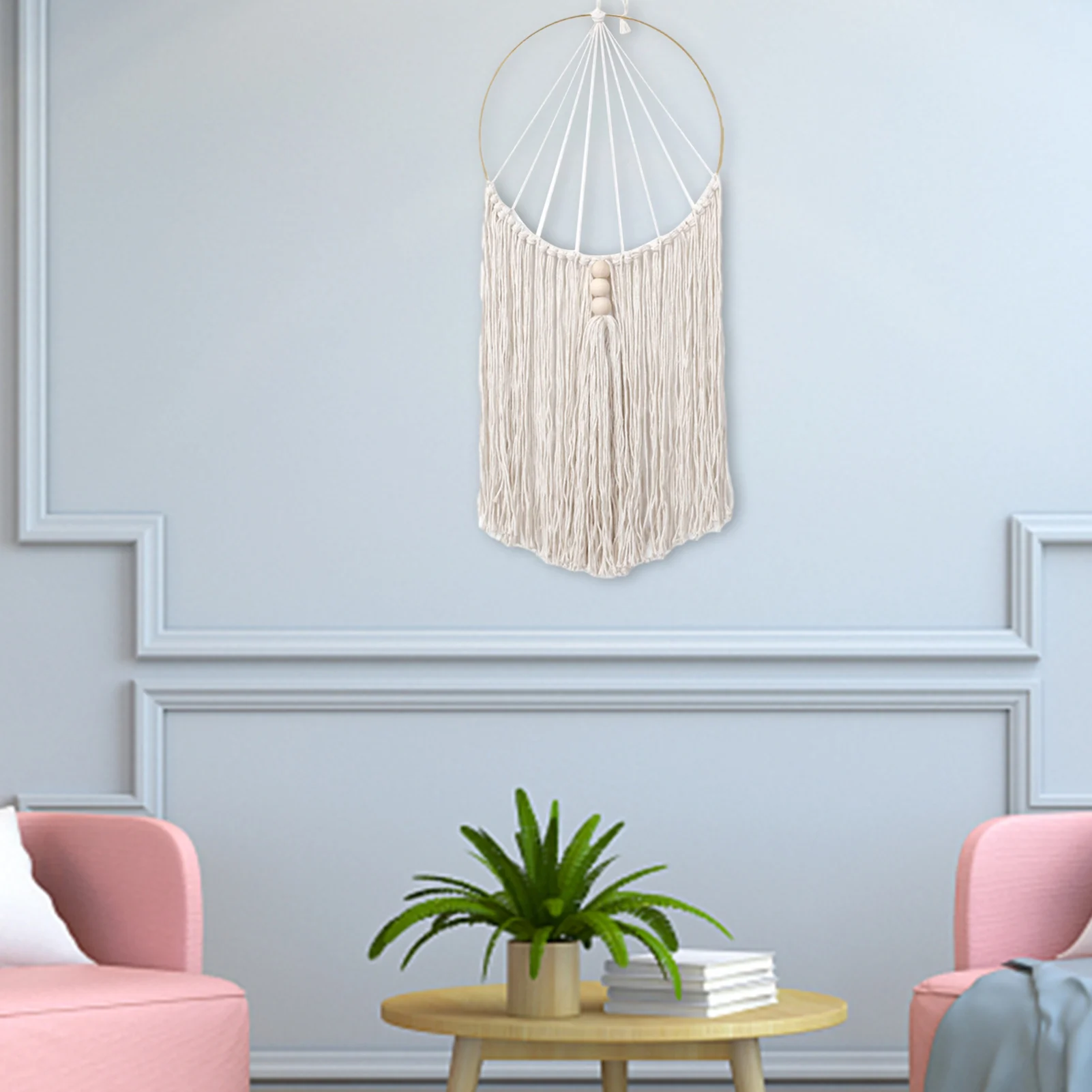 

Macrame Wall Hanging Tapestry Wall Decor Bohemian Woven Home Decoration 26.97*11.81inch
