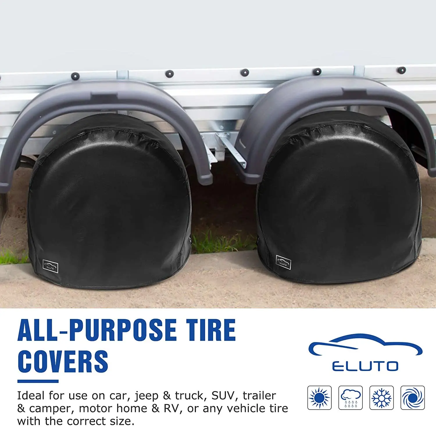 

2PCS/Set Wheels Case Protector Bags Car Heavy Duty RV Wheel Tire Covers Exterior Accessories For Truck Trailer Camper Motorhome