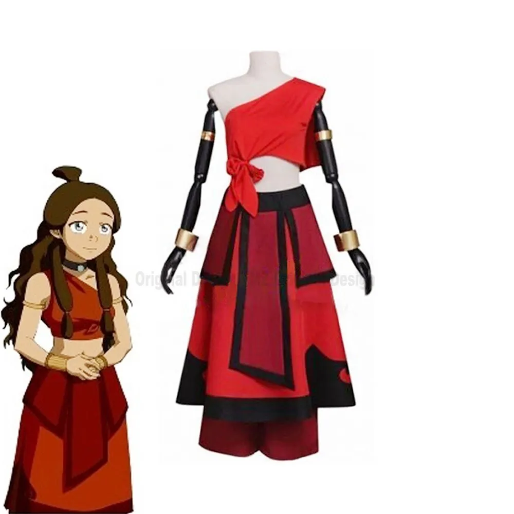 

Аниме Аватар Последний аirbender Katara косплей костюмы