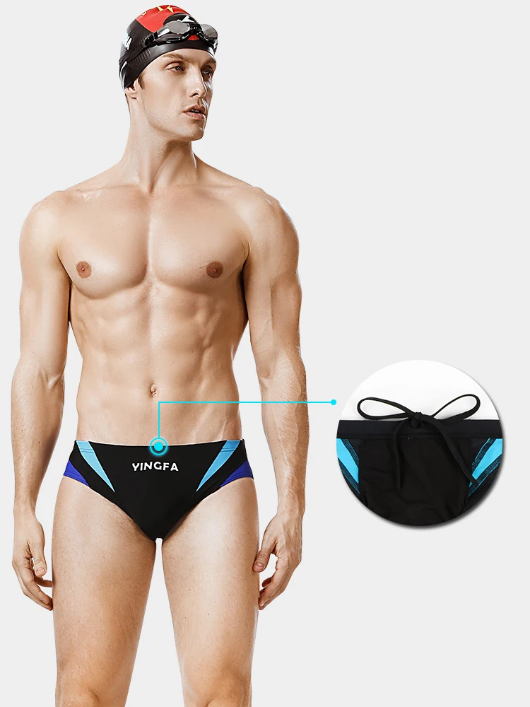 Yingfa Mens Swimming Trunks Professional Swimsuit Competitive Swim Shorts Male Swim Trunks Pool Boys Swimwear Chlorine Resistant