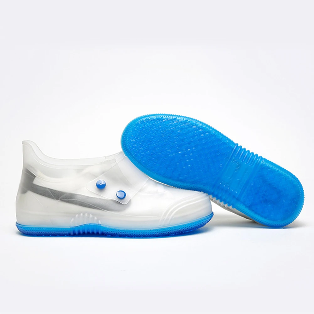 Детские прозрачные непромокаемые сапоги Водонепроницаемая обувь из ПВХ для