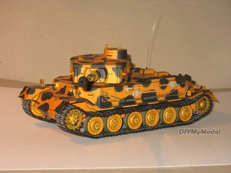 DIYMyModeI-tanque pesado alem&aacute;n Tiger P, bricolaje, artesanal, KIT de modelo de papel hecho a mano, rompecabezas de juguete, regalo, accesorios de pel&iacute;cula RU(Origin)-0