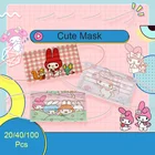 2040100 шт., одноразовые маски для детей и взрослых